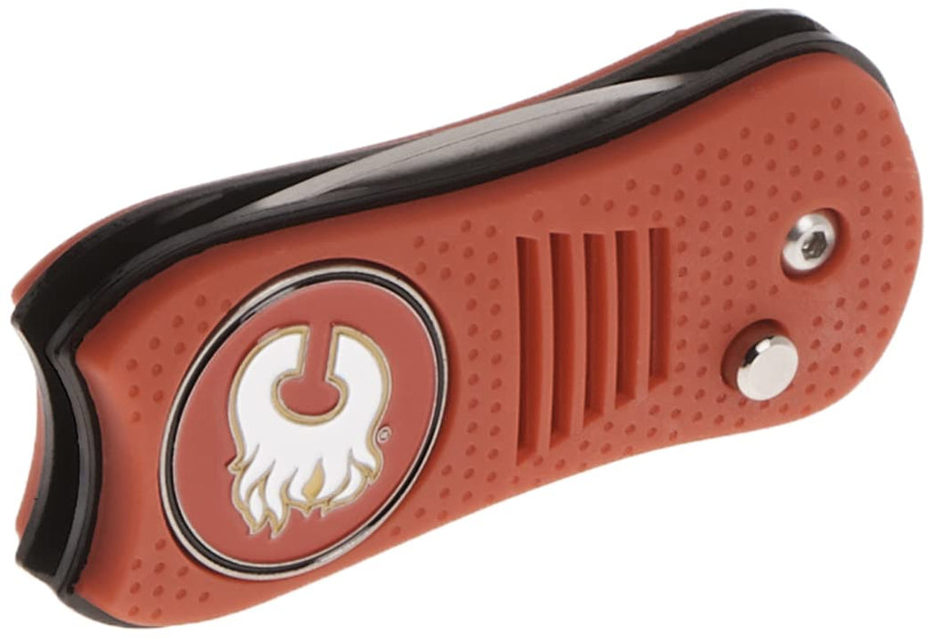 Team Golf Nhl Calgary Flames Retractable Divot Tool With Double-Sided Magnetic Ball Marker, Features Patented Single Prong Desig