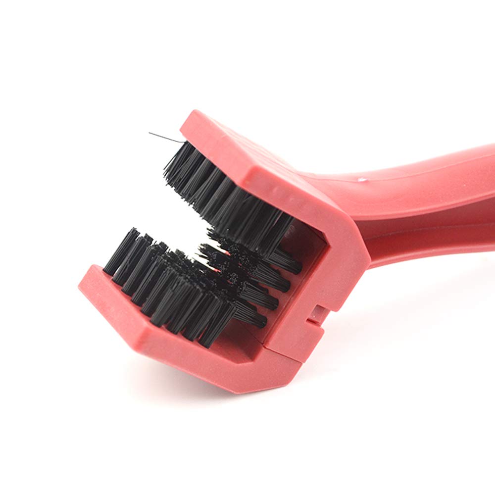Wmycongcong 2 Pcs Motorcycle Bicycle Chain Cleaning Tool Chain Washer Cleaner Crankset Brush Mountain Bike Maintain Cleaning Too