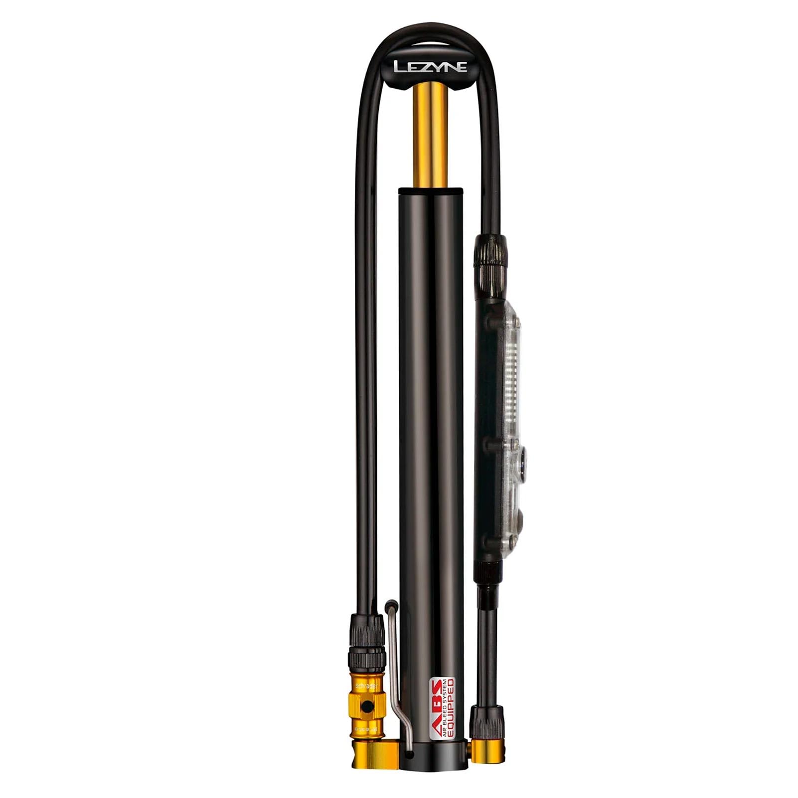 LEZYNE Micro Floor Drive Digital HVG High Volume Bicycle Pump w/Digital Gauge - CNC Aluminum Bike Pump with Foot Peg, Presta/Sch