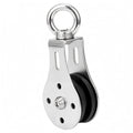 Ecomistiq 360 Degree Rotation Fitness Cable Pulley Assembly Quiet Bearing Gym Pulley Roller Grooved, Silv Ss Hanging Ring