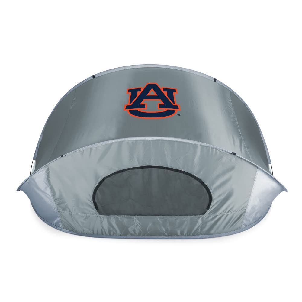 Picnic Time Ncaa Auburn Tigers Manta Portable Beach Tent - Pop Up Tent - Beach Sun Shelter Pop Up