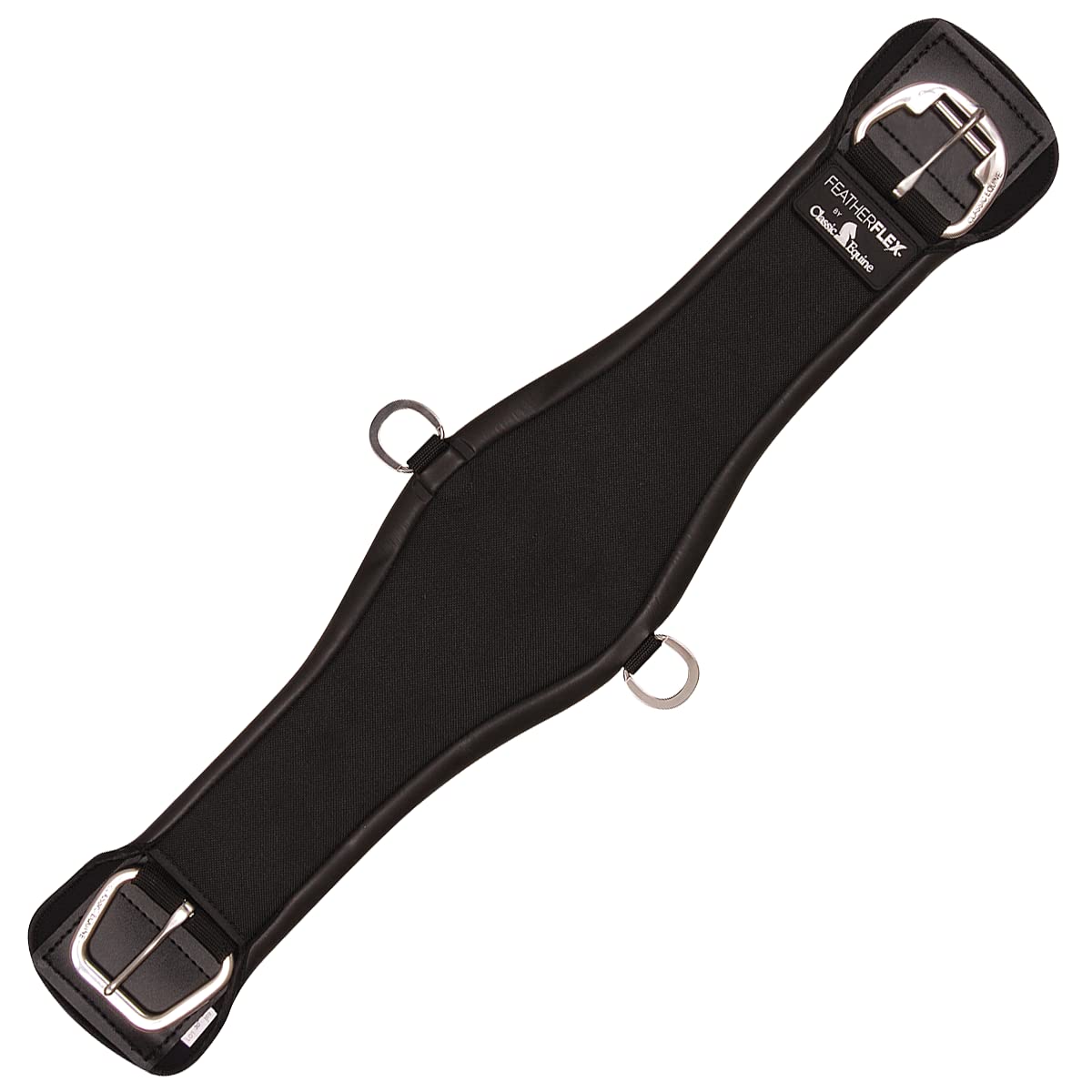 Classic Equine Featherflex Roper Cinch, Black, 32-Inch