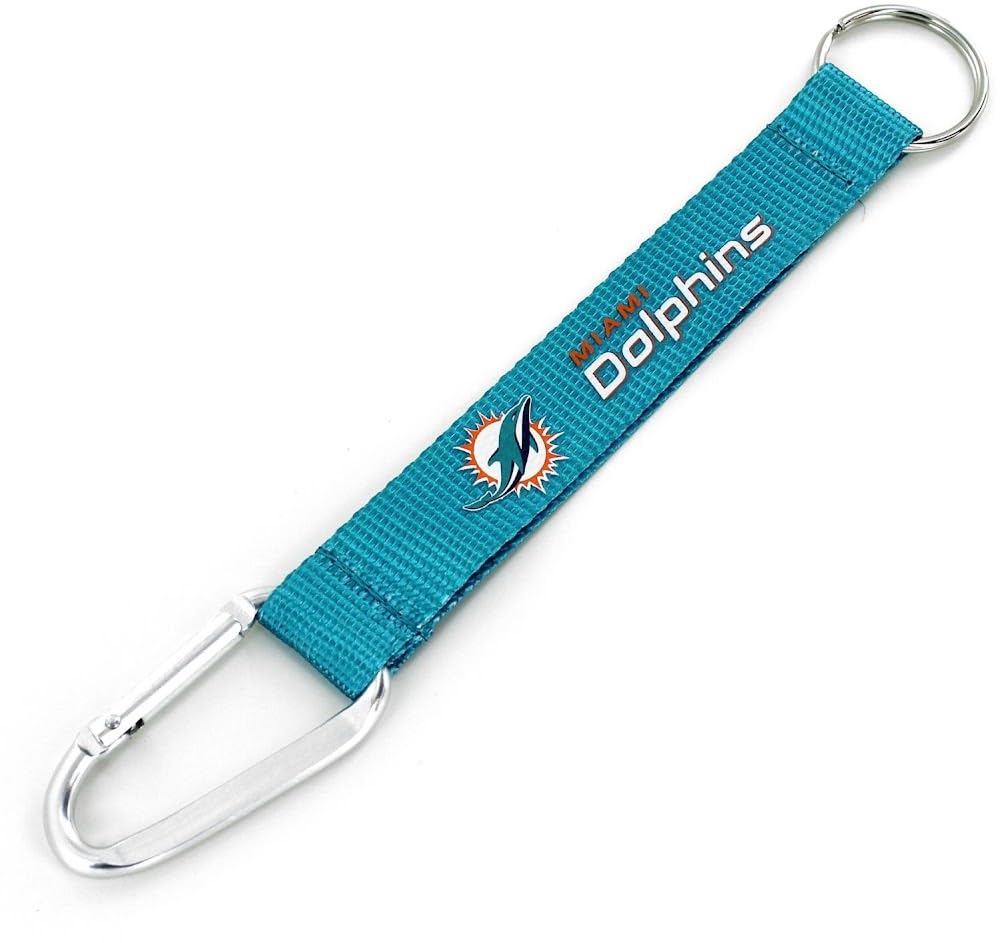 NFL Miami Dolphins Carabiner Lanyard Keychain