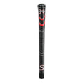 Superstroke Cross Comfort Golf Club Grip, Black/Red (Oversized) | Soft & Tacky Polyurethane That Boosts Traction | X-Style Surfa