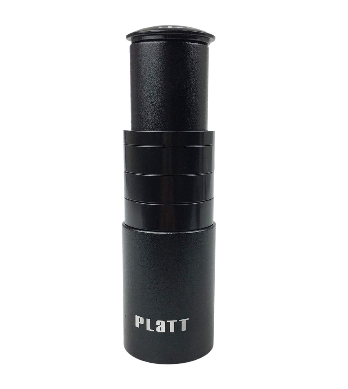 Platt Bike Fork Stem Extender Aluminum Alloy Mtb Bicycle Stem Raiser Handlebar Riser Fit For 1 1/8 Threadless Steerer Tubes,Blac