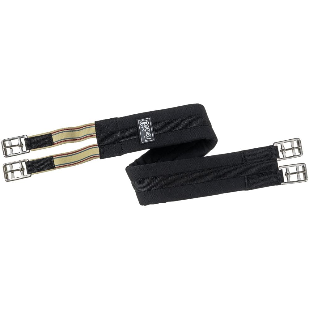 Tough 1 Padded Cotton English Girth, Black, 48-Inch