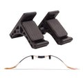 SOPOGER Archery Bow Wall Mount Storage Rack Hanger Display Universal Holder Stand for Recurve Compound Longbow (Black)