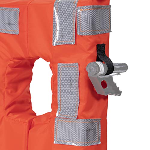 Seachoice Type I Commercial Offshore Vest, Fluorescent Orange, Reflective Panels, Youth, Up To 90 Lbs.