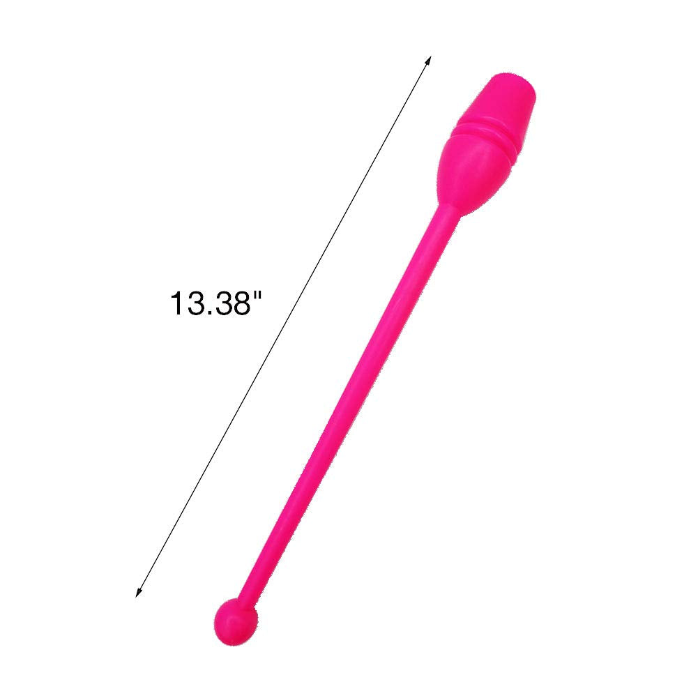 Cgmj 2 Pcs Rhythmic Gymnastics Stick Clubs Gymnastics Training Equipment Tool 13.38'' Length