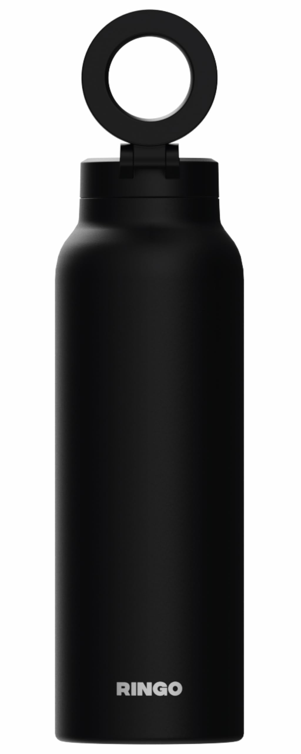 Ringo PRO Water Bottle with Magnetic Phone Mount & Sip Straw Lid - Insulated Stainless Steel Bottle for Workouts, Content Creati