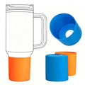 Hasthip Compatible With Stanley Silicone Cup Bottom Sleeve Holder For 8 Cm Dia Drink Cup, AntiSlip Bottom Base With Center Open