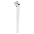 INFINAUTO Bike Seat Posts 27.2x300mm Bike Saddle Post Seat Tube Aluminum Alloy Silver Tone Adjustable with Fixing Clip