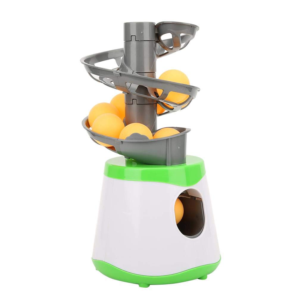 Vbestlife Kid Beginners Ping Pong Automatic Machine, 10 Balls Table Tennis Trainer Balls Launcher Training Machine Table Tennis