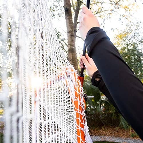 Franklin Sports Lacrosse Backstop Net - Lax Goal Extra Large Durable Net For Shooting Training + Practice - - 12' X 9'