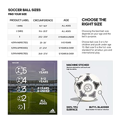 adidas MLS Club Soccer Ball, White/Power Blue/Team College Red, 3