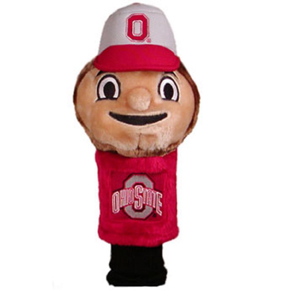 Team Golf Ncaa Ohio State Buckeyes Mascot Head Cover Mascot Golf Club Headcover, Fits Most Oversized Drivers, Extra Long Sock Fo