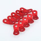 30 Pcs Aluminum Alloy Tent Rope Tensioner Dual Holes Guyline Cord Camping Supplies Durable Cord Adjuster Wind Rope Buckle For Ca