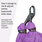 Aum Active Set Of 2 O-Slings - Accessories For Aerial Yoga Hammock, Antigravity Inversion Pilates Silks, Sensory Swing.
