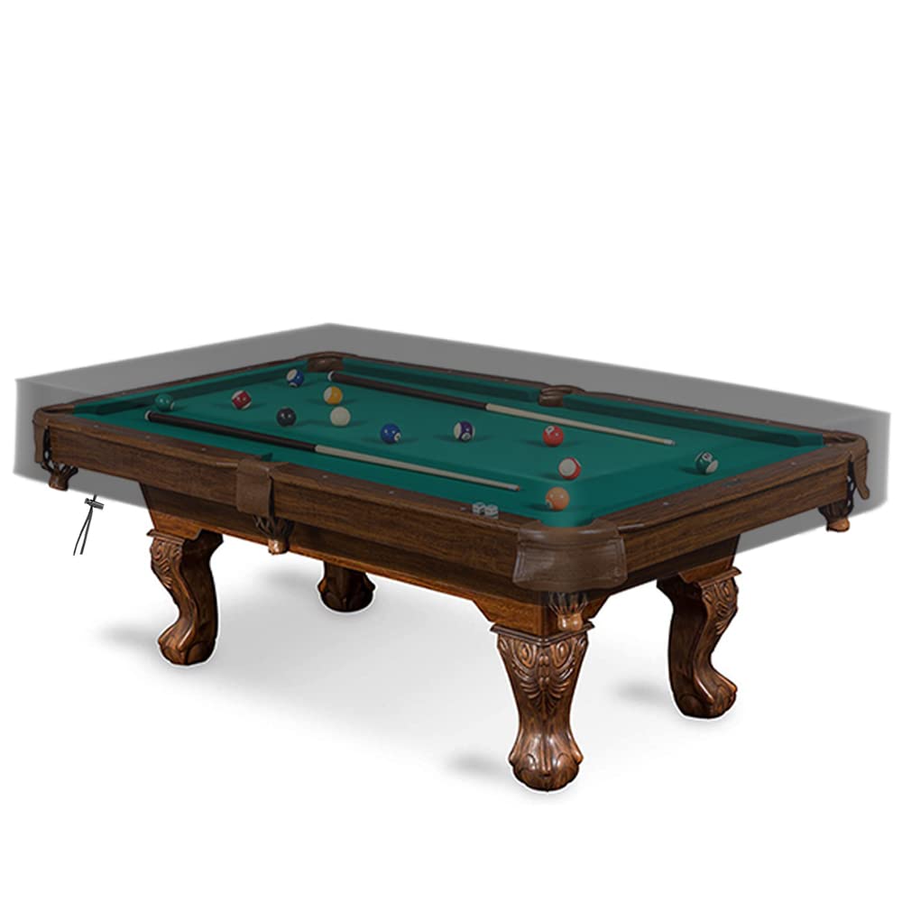 Amberr Billiard Pool Table Cover,Waterproof Cover For Pool Table Snooker Billiard Table 7/8/9 Foot Fitted (9 Foot:112X62X8In)
