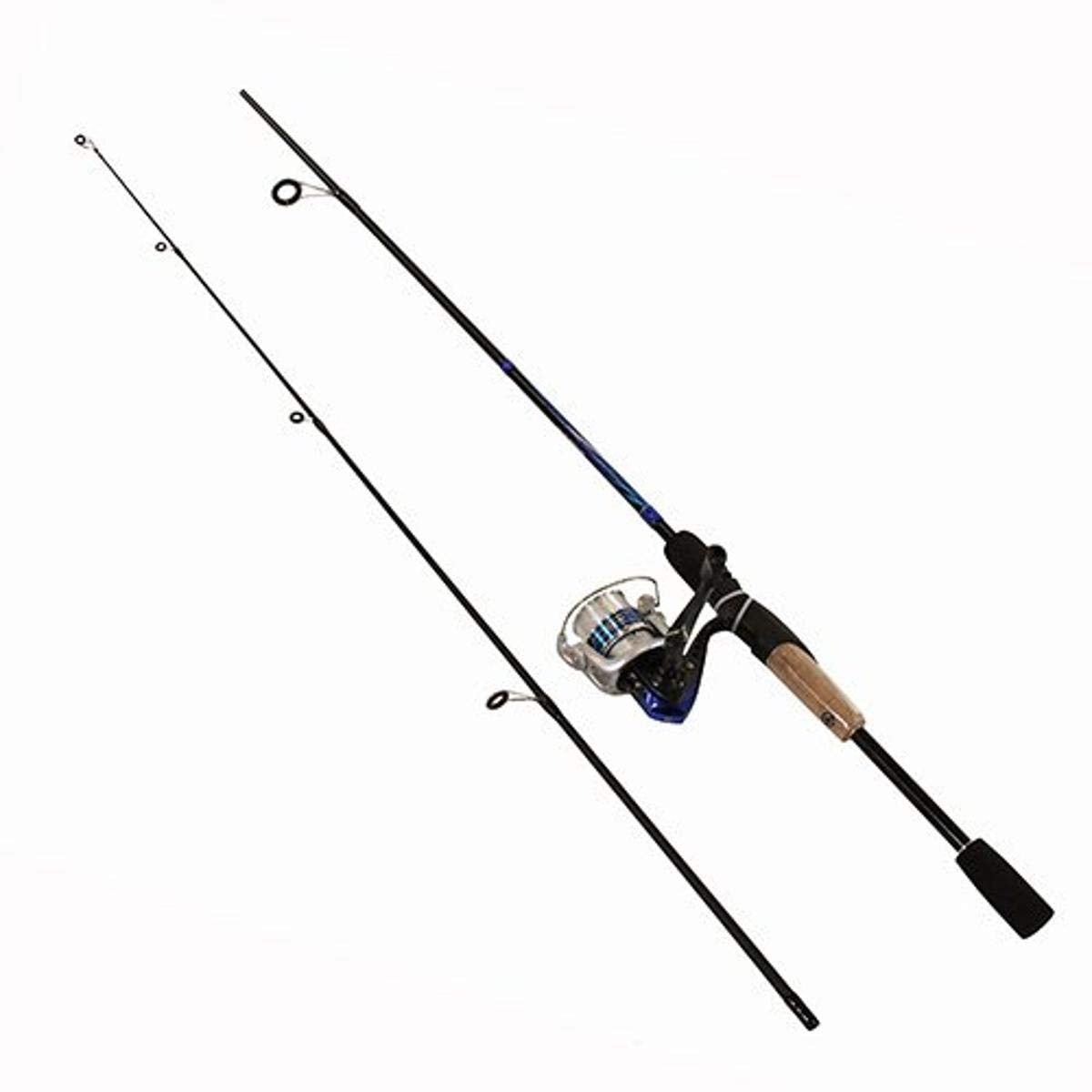 Okuma Csii-602Ml-20 Cascade Ii Spinning Combo, 20 Reel Size, 1 Bb Bearings, 6' Length 2Pc, Medium/Light Power, Ambidextrous, Bla