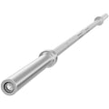 Fitvids Olympic 2-Inch Barbell Bar for Weightlifting and Powerlifting - 700 Pound Capacity - 6-Foot - Silver
