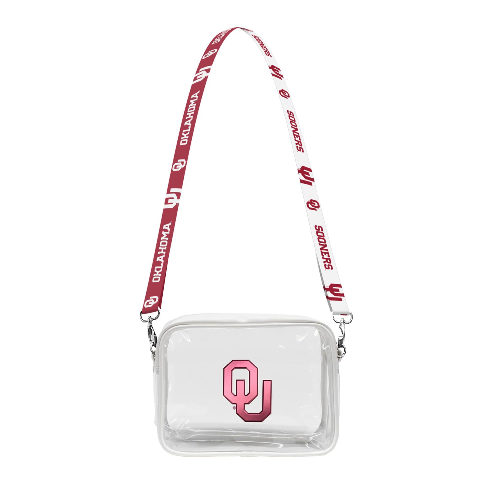 Littlearth Oklahoma Sooners NCAA Clear Fanny Fan Purse