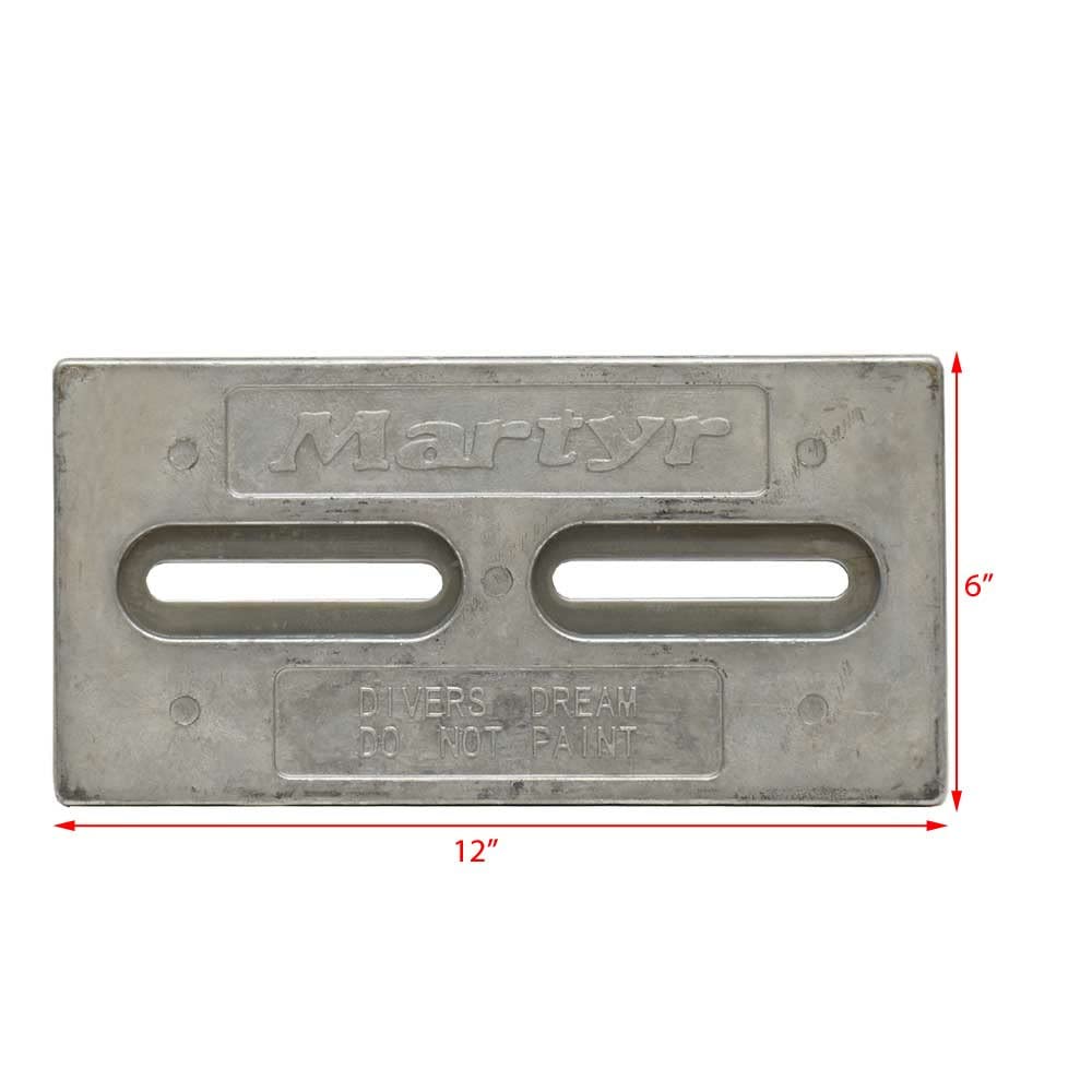 Martyr Cmdiverz, Zinc Alloy Pleasurecraft Divers Dream Slotted Bolt-On Plate Anode
