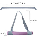 Tenalleys 1Pcs Grey Adjustable Yoga Mat Strap Multi-Purpose Straps Easy-Cinch Yoga Mat Sling For Carrying Training Equipment, 62