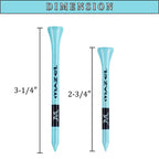 Mazel Natural Wood/Bamboo Golf Tees 2 3/4 Inch & 3 1/4 Inch,Pack 50 Or 120,Reduce Friction & Side Spin,More Durable And Stable G