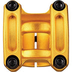 Spank Spoon 350 Stem,Gold (Diameter 35Mm, Length: 35/43Mm, Rise: 0), Chamfered Bar Clamp, Ultra-Short Stack Height, Bicycle Stem