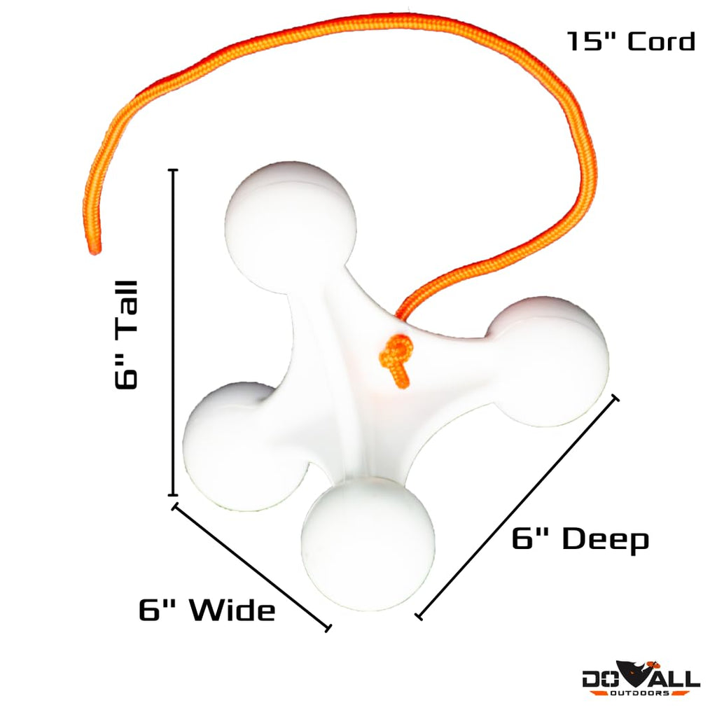 Do All Outdoors Jack Leg Shooting Target With 16 Ft. Of Rope, White, 6'' X 5.5'' X 6'', (Pejl)