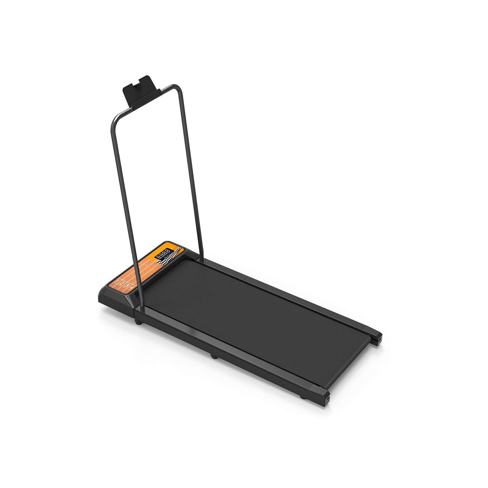 Walking Pad Treadmill With Handle Bar, 2.5 Hp Small Treadmills For Home With App Remote Control And Led Display, 4.0 Speed Porta