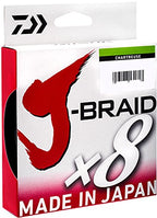 J-Braidx8, Filler Spool, Chartreuse, Mono Dia.= 2.5Lb.