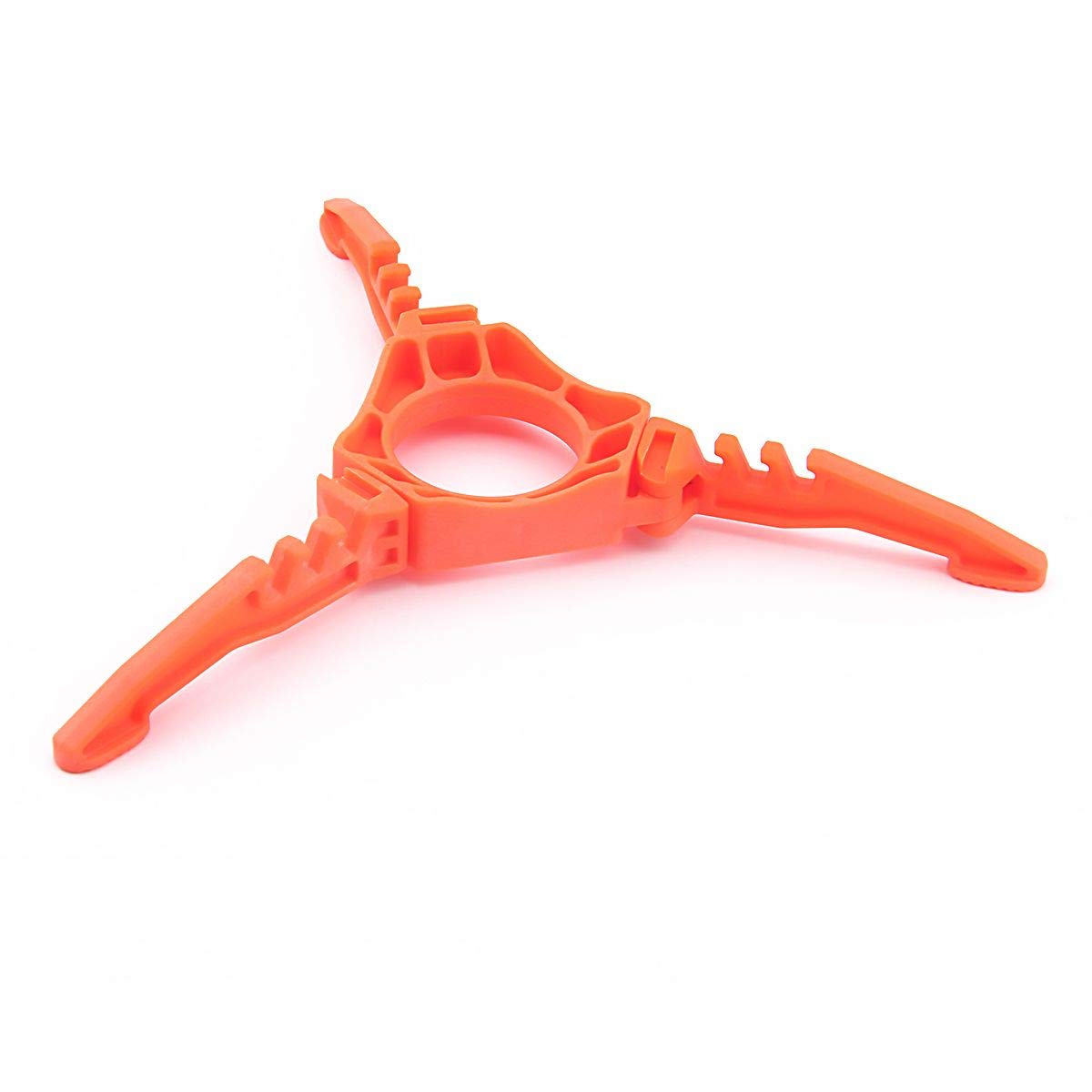 Fuel Can Stabilizer Canister Stand Gas Tank Bracket Stove Standard Bottle Shelf Tripod Folding Canister Stand (Orange)