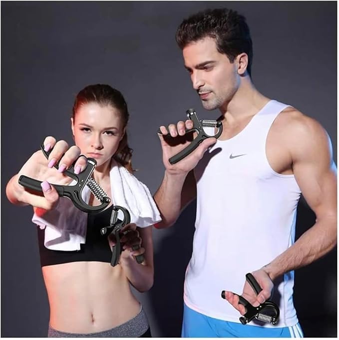 AASTIK SALES Hand Grip Strengthener & Forearm Workout Kit 5PC, Adjustable Hand Gripper 560kg Grip Ball Finger Exerciser Finger