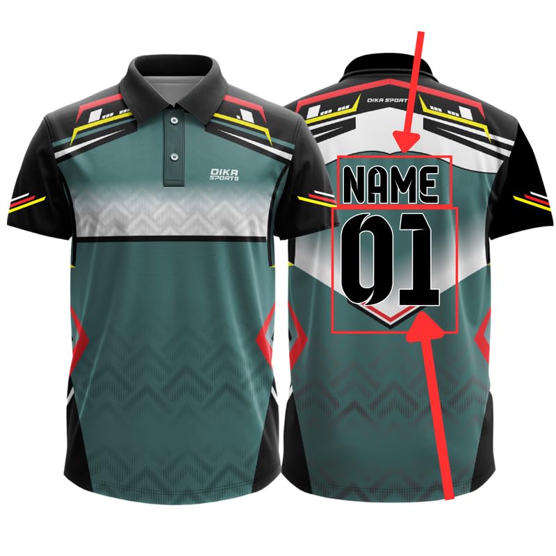 Dika Sports Custom Name And Logo Jersey Cricket TShirt Breathable Men Sports Tshirt Xxxl Shirts For Men | 2 Year To 5Xl
