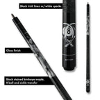 Action Adventure Billiards Pool Cue Stick - Black Reaper - 18Oz