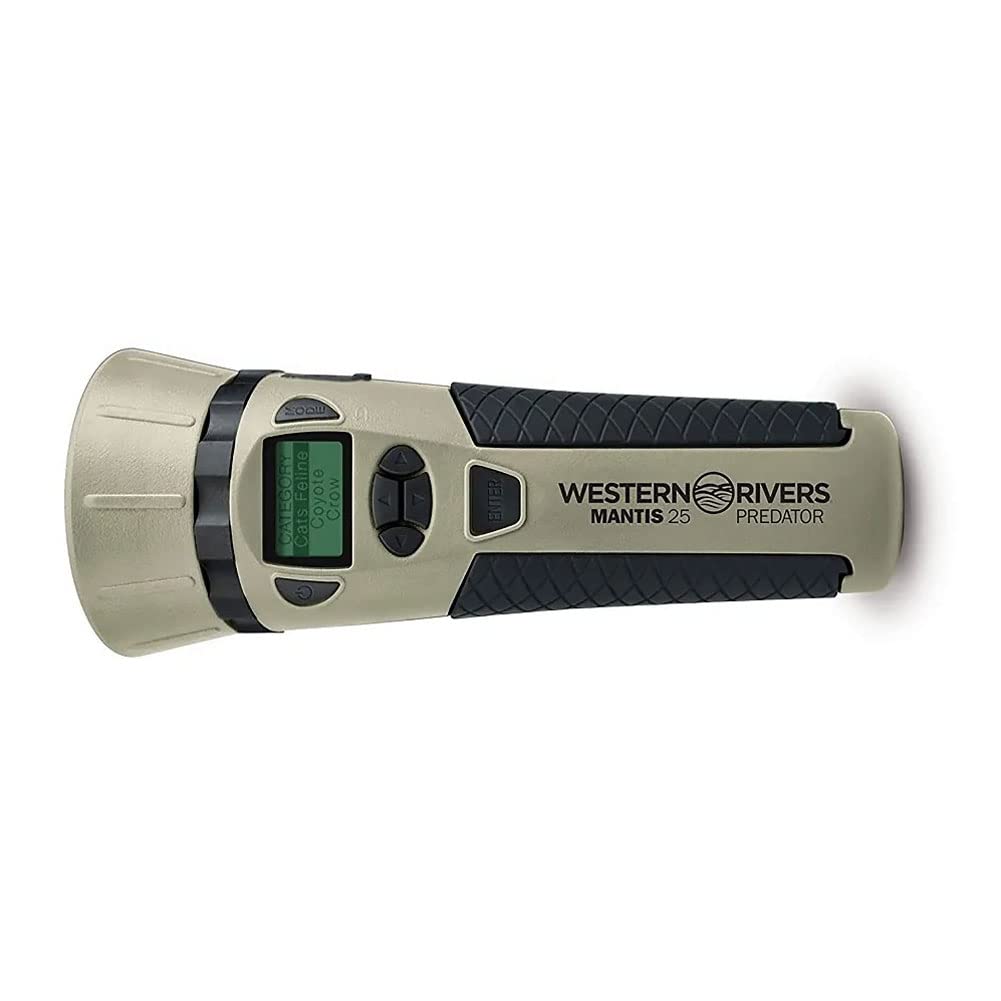 Western Rivers Mantis 25 Compact Easy-To-Use Electronic Call For Hunting With Hand Lanyard, Predator