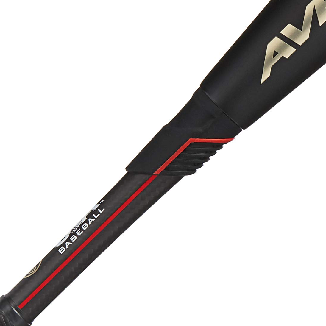 Axe Bat 2022 Avenge Pro (-10, 2-5/8'') Usabat Baseball Bat, 2-Piece Composite, Black/Red/Gold (32'' / 22 Oz.)