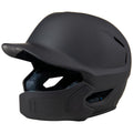 Champro HXE Matte Baseball Batting Helmet with Jaw Guard, Medium, Black
