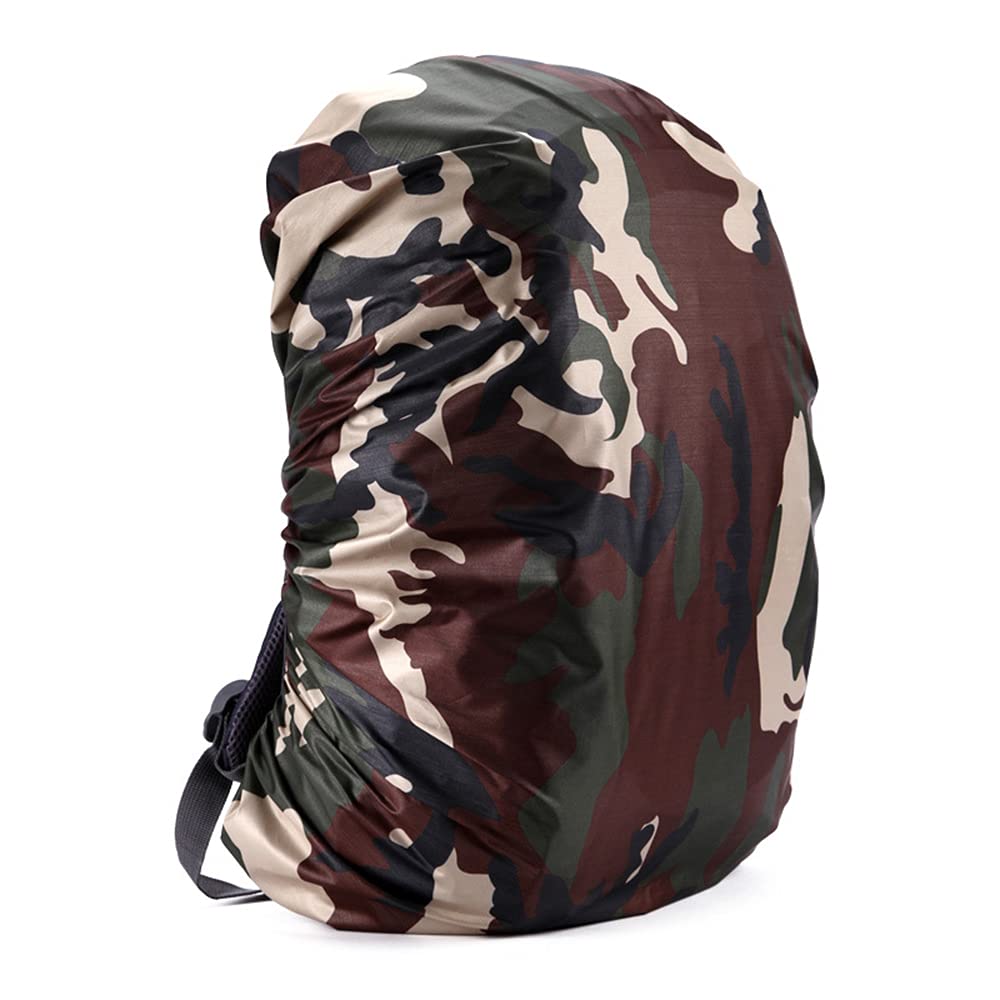 Silfrae Waterproof Rucksack Cover Backpack Rain Cover 30L-100L for Travel Climbing Hiking (Classic Camo, 40L-50L)