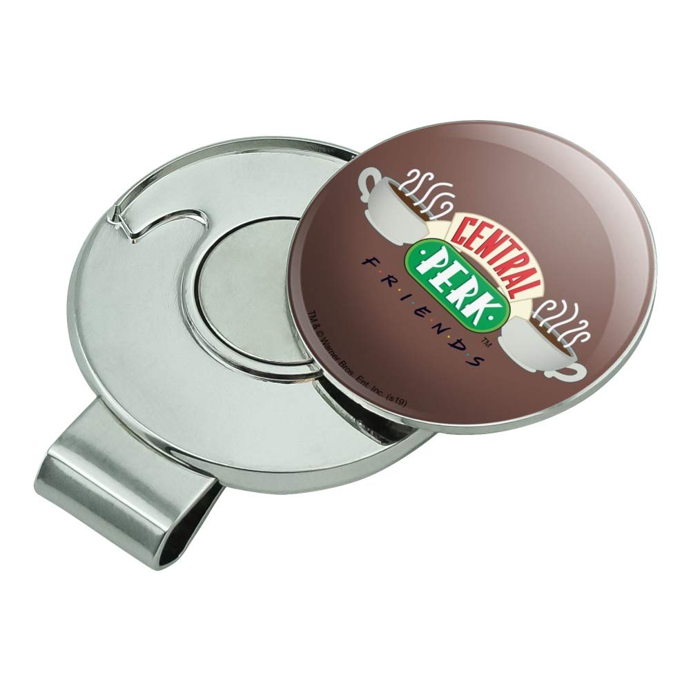Graphics & More Friends Central Perk Logo Golf Hat Clip With Magnetic Ball Marker