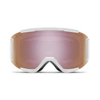 Smith Squad Snow Goggles White Vapor  Chromapop Everyday Rose Gold Mirror