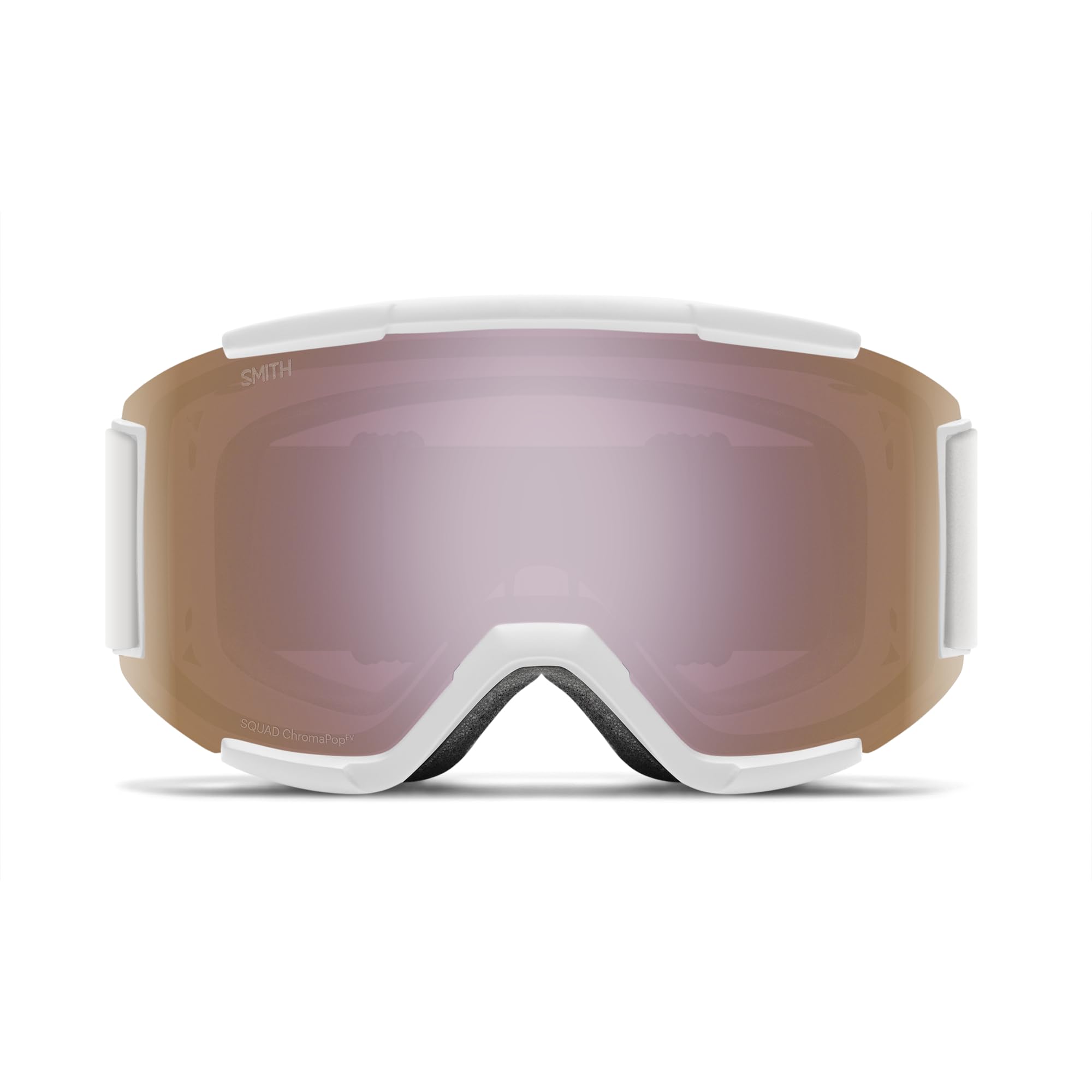 Smith Squad Snow Goggles White Vapor  Chromapop Everyday Rose Gold Mirror