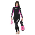 SEAC Relax Long Womans, 2.2 mm Neoprene One Piece Wetsuit for Snorkeling, Scuba Diving and Other Water Sports, Medium