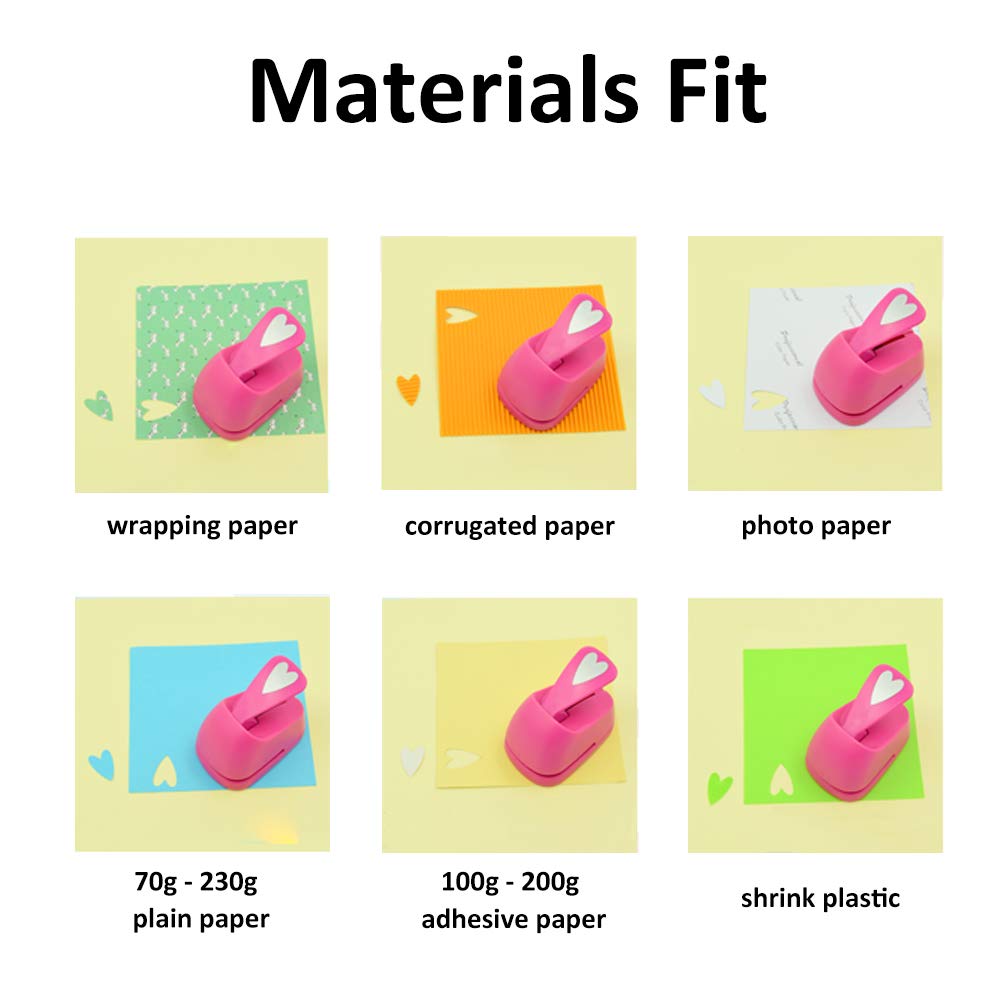 Craft Lever Punch 3 Inch Hexagon Punch Diy Handmade Paper Punch (White 3Inch Hexagon)