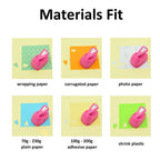 Craft Lever Punch 3 Inch Hexagon Punch Diy Handmade Paper Punch (White 3Inch Hexagon)