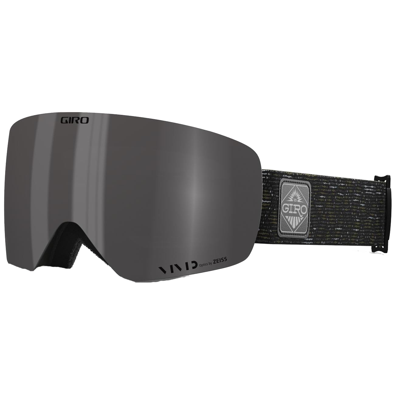 Giro Contour RS Ski Goggles - Snowboard Goggles for Men & Women - Trail Green Wilder Strap w/VIVID Smoke/VIVID Infrared Lenses