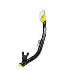 Tusa Sport Dry Top Snorkel, Black/Flash Yellow, (Usp250Qb Fy)