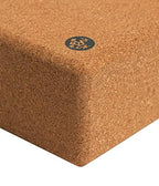 Manduka Yoga Cork Block - Yoga Prop and Accessory, Good for Travel, Comfortable Edges, Lightweight, Extra Firm Cork, 4 x 6 x 9 (